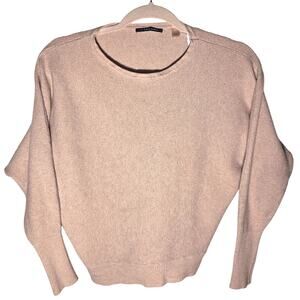 Chic Tahari Large Cream Crew Neck Sweater - Cozy & Stylish!